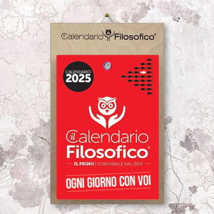 CALENDARIO FILOSOFICO 2025 -  A4 GRANDE 21x30 CM - CON SUPPORTO DA APPENDERE