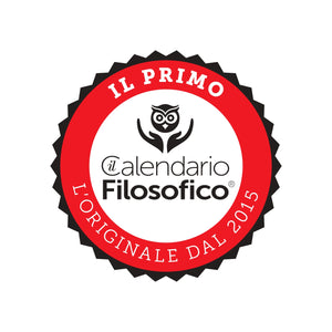 CALENDARIO FILOSOFICO 2025 -  A4 GRANDE 21x30 CM - CON SUPPORTO DA APPENDERE