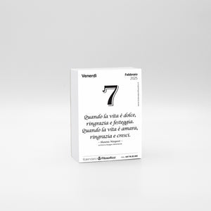 CALENDARIO FILOSOFICO 2025 -  A7 MIDI 7,4 x 10,5 CM - INSERTO