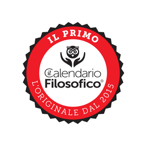 CALENDARIO FILOSOFICO 2025 - A6 PICCOLO 10 x 14 CM - CON SUPPORTO IN CARTONE  E SCATOLA CONFEZIONE REGALO