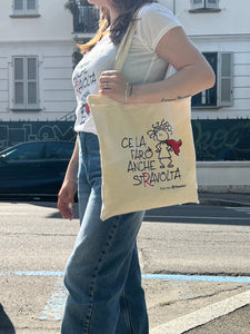 SHOPPER BAG "CE LA FARO’ ANCHE STRAVOLTA"