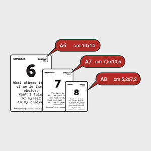 Calendario in Inglese 2025 - A6 PICCOLO 10x14 - INSERTO