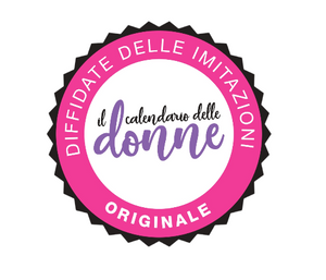 CALENDARIO DELLE DONNE 2025 - A7 MIDI 7,4 x 10,5  CM - SUPPORTO IN CARTONE E SCATOLA REGALO